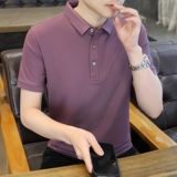 男士棉质POLO衫夏季纯色公版二开上衣商务短袖T恤衫薄款PL3393P38，男装Polo衫，星座1410（原1902A）