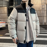 冬季短款加厚潮牌立领迷彩外套2024新款情侣羽绒服男女YR1029P120，男装羽绒服，星座1410（原1902A）