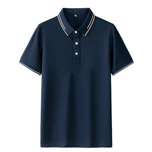 新款男士POLO衫春夏季纯色简约公版上衣商务短袖T恤衫 PL3382P25图片