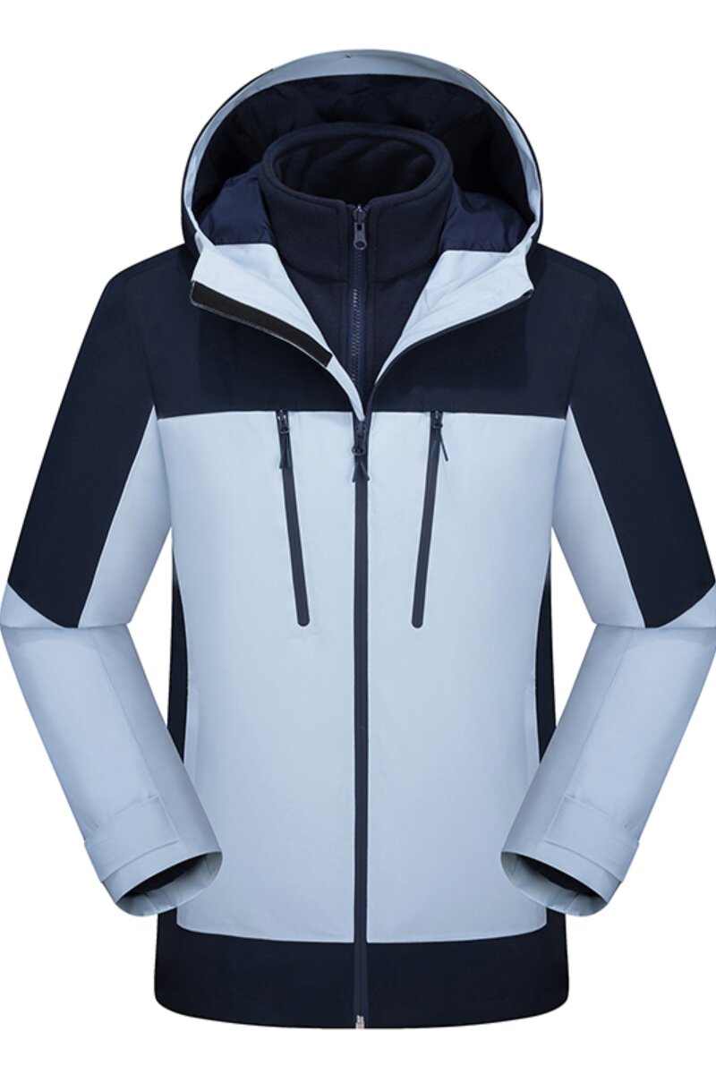 男士冲锋衣可拆卸秋冬季防风防水户外旅行登山服外套CF24775P220,男装夹克,星座1410（原1902A）