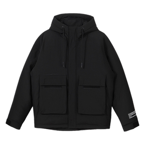 蓝低背景爆款羽绒服男短款工装男士韩版潮牌加厚外套 YR218-P120图片