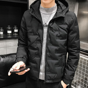 冬季新品加厚连帽羽绒服男士短款青年白鸭绒保暖休闲外套2021 P85图片