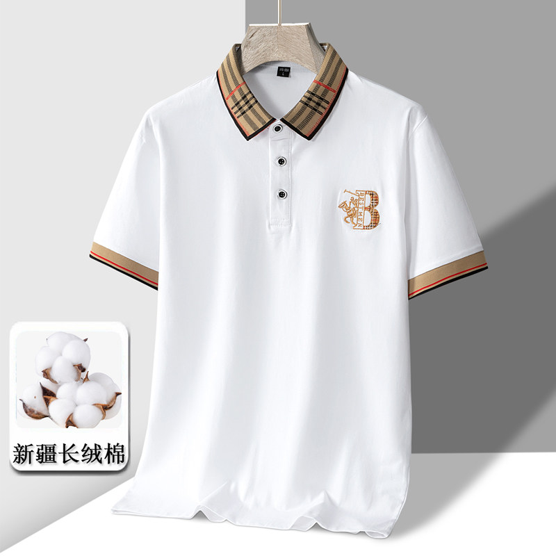 夏季新款男士纯棉短袖POLO衫百搭休闲个性刺绣翻领T恤PL315P30,男装Polo衫,星座1410（原1902A）