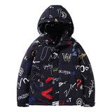 冬印花羽绒服男加厚保暖貉子毛连帽外套情侣涂鸦面包服YR203P130，男装羽绒服，星座1902A（原星座1216）