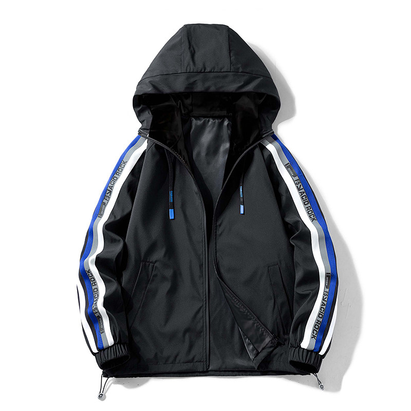 秋季潮牌纯色连帽外套男韩版开衫公版棒球服夹克大码男装JK012P58,男装夹克,星座1410（原1902A）