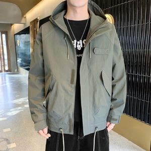 男士外套男春秋季加绒韩版宽松薄款夹克男装运动上衣夹克JK273P50图片