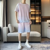 篮球短袖短裤套装团体定制球服校服套装比赛韩夏季针织套B002P38，男装牛仔裤，星座1410（原1902A）