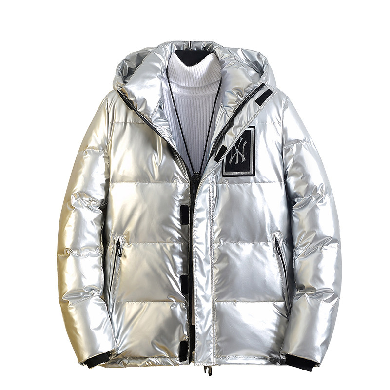 2021羽绒服男短款NY潮亮面冬季白鸭绒加厚大码连帽外套YR9808P80,男装羽绒服,星座1410（原1902A）