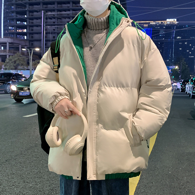 纯色花色棉衣男女款休闲冬装连帽耐穿耐磨加厚保暖外套 MY2275P70图片
