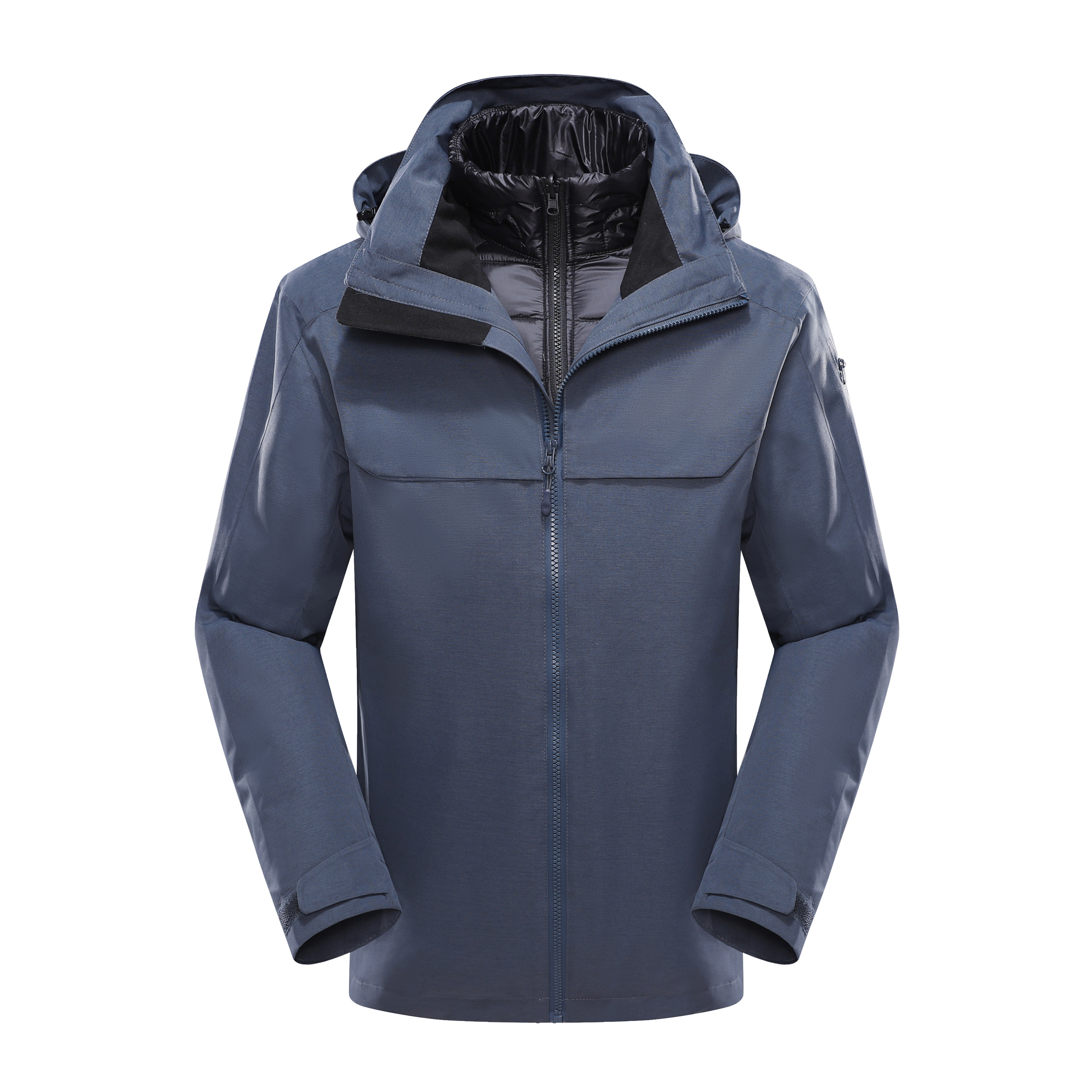 冲锋衣外套男女冬新款户外登山服情侣装潮牌羽绒冲锋衣CF1912P400图片
