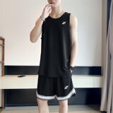 夏季速干无袖背心短裤运动服套装男士大码坎肩T恤五分裤TZ268P40，女装T恤，星座1410（原1902A）