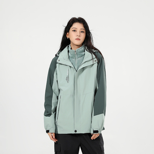 秋冬男女款夹克户外三合一冲锋衣可拆卸两件套登山服CF8898S P95图片