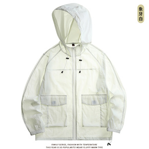情侣款男女户外港风夏季冰感速干防晒服男皮肤衣钓鱼服 F1719P40图片