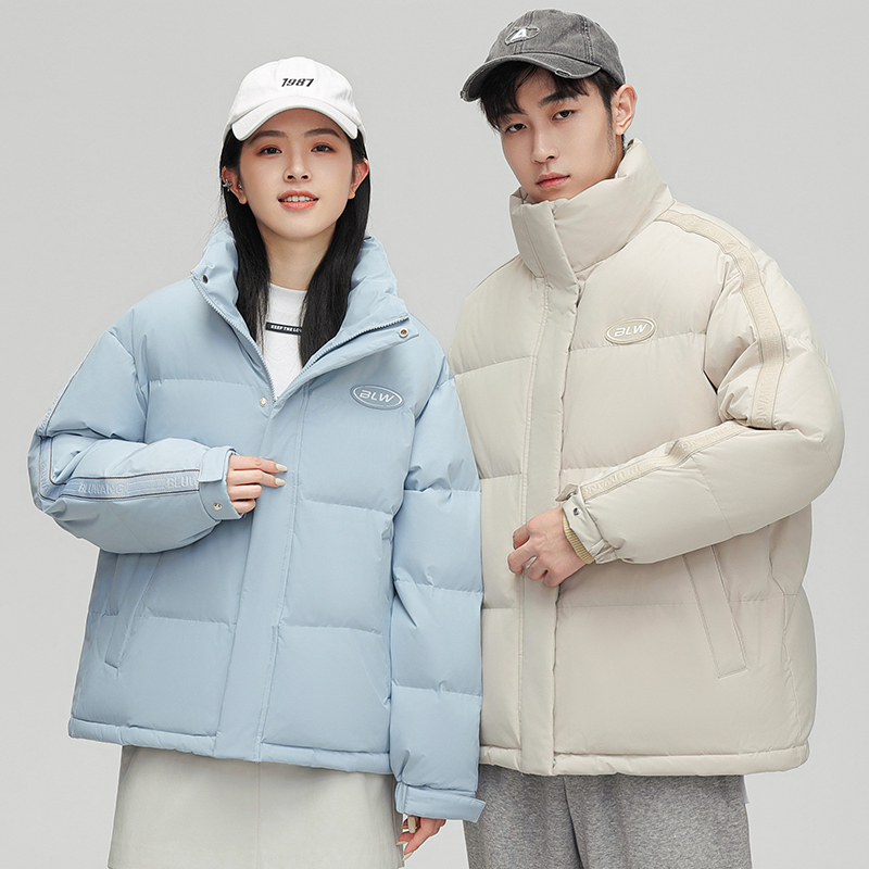 连帽中长款羽绒服男女同款港风潮流大码情侣上衣外套YR2316P170，男装羽绒服，星座1902A（原星座1216）