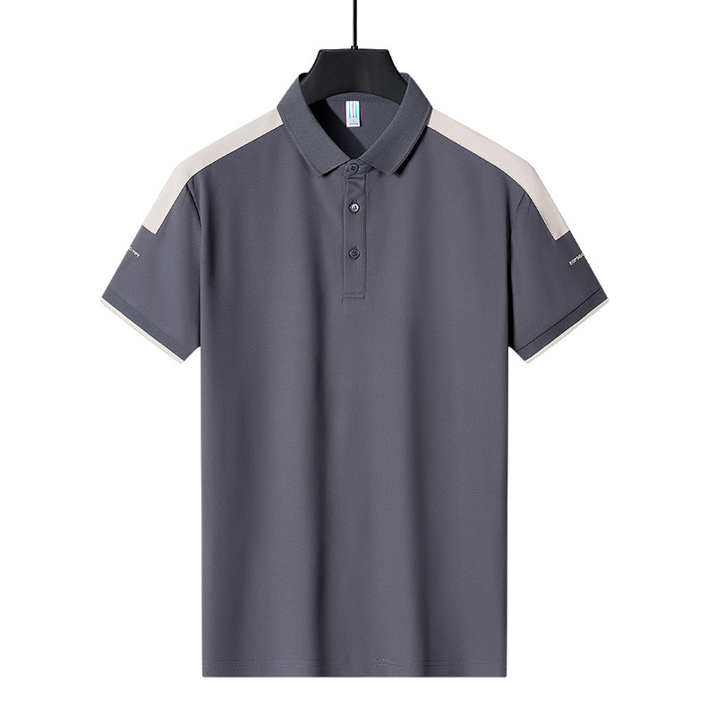 新款商务男士Polo短袖休闲上衣拼接撞色POLO衫PL23607P20,男装Polo衫,星座1410（原1902A）