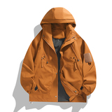 春秋户外运动冲锋衣薄男女情侣防水防风滑雪登山服工装夹克J90P35，男装夹克，星座1410（原1902A）