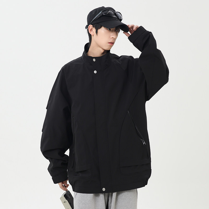 M-8XL大码翻领夹克男女防风登山服春秋夹克外套情侣夹克JK2577P78,男装夹克,星座1410（原1902A）