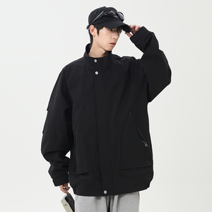 M-8XL大码翻领夹克男女防风登山服春秋夹克外套情侣夹克JK2577P78图片