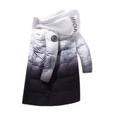 669冬季渐变羽绒服127男中长款过膝新加厚雪山潮流大衣YR669P220，男装羽绒服，星座1410（原1902A）