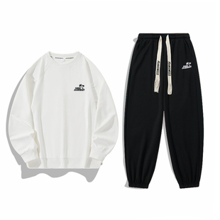 爆款 潮流百搭字母套头套装 韩版 W567P40 圆领卫衣两件套时尚