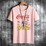 夏季男士短袖t恤潮流潮牌宽松纯棉衣服2021DT4419-nasa皮卡丘-P15，男装T恤，星座1410（原1902A）