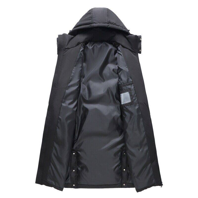 跨境外贸冬季男女情侣款羽绒服韩加长款过膝外套羽绒服YR097P120,男装羽绒服,星座1410（原1902A）