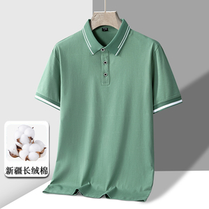 夏季新款男士短袖T恤全棉薄款商务翻领男装polo衫男款 PL313P32图片