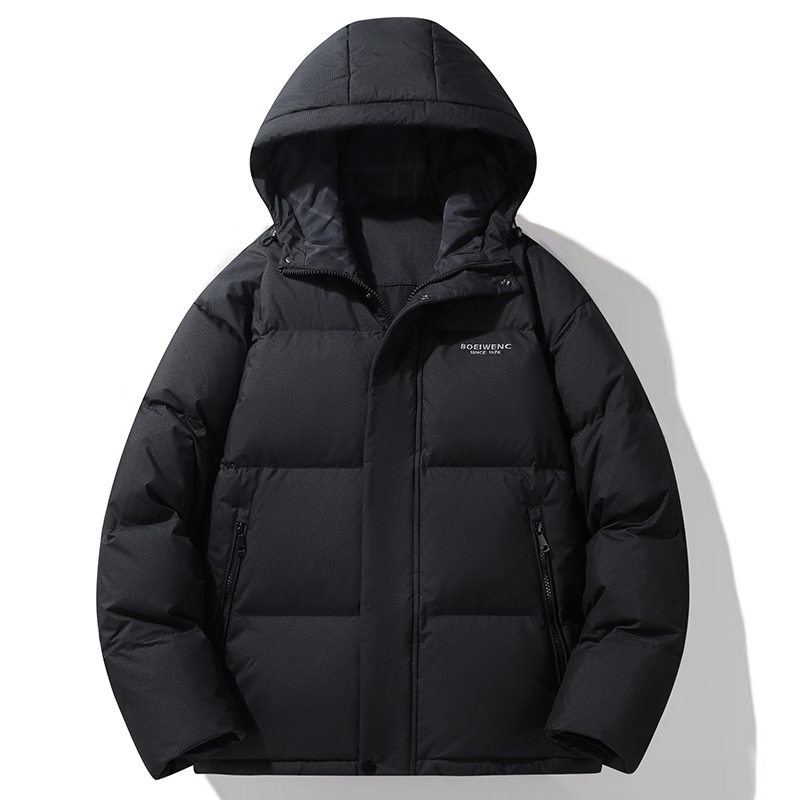 冬季羽绒服短款连帽潮时尚加厚抗寒上衣外套#90%白鸭绒YR2312P210，男装羽绒服，星座1902A（原星座1216）