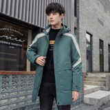 21年冬季工装羽绒服男户外中长版韩版连帽防寒外套YR2066，男装羽绒服，星座1410（原1902A）