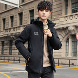 新款羽绒服男士工装爆款连帽冬季羽绒外套潮流男YR9876P150，男装羽绒服，星座1410（原1902A）