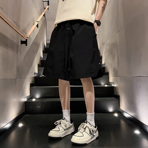 夏季2026新款工装机能短裤男潮牌宽松直筒五分裤运动中裤DK611P33图片