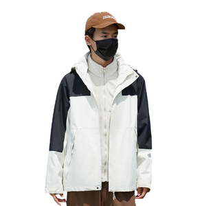 秋冬男女夹克户外三合一情侣冲锋衣可拆卸两件套登山服CF2308P100图片