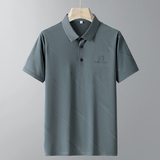 中老年冰丝新短袖POLO衫男主推冰丝速干翻领T恤衫爸爸装PL7703P35，男装Polo衫，星座1902A（原星座1216）