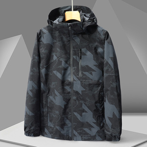 春秋季薄男式户外夹克防风防水情侣冲锋衣女登山服外套CF1899P42图片