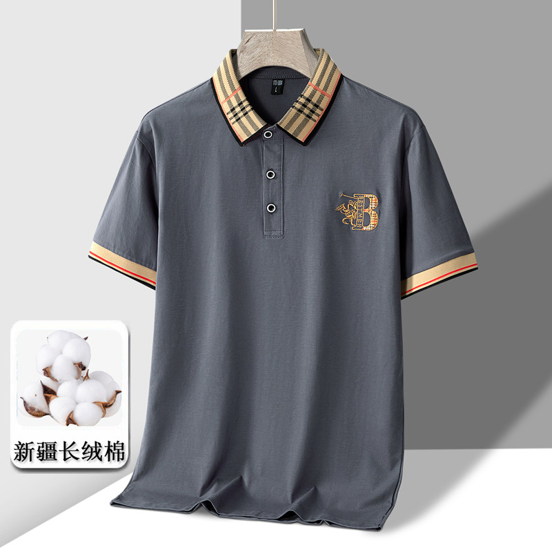夏季新款男士纯棉短袖POLO衫百搭休闲个性刺绣翻领T恤PL315P30,男装Polo衫,星座1410（原1902A）