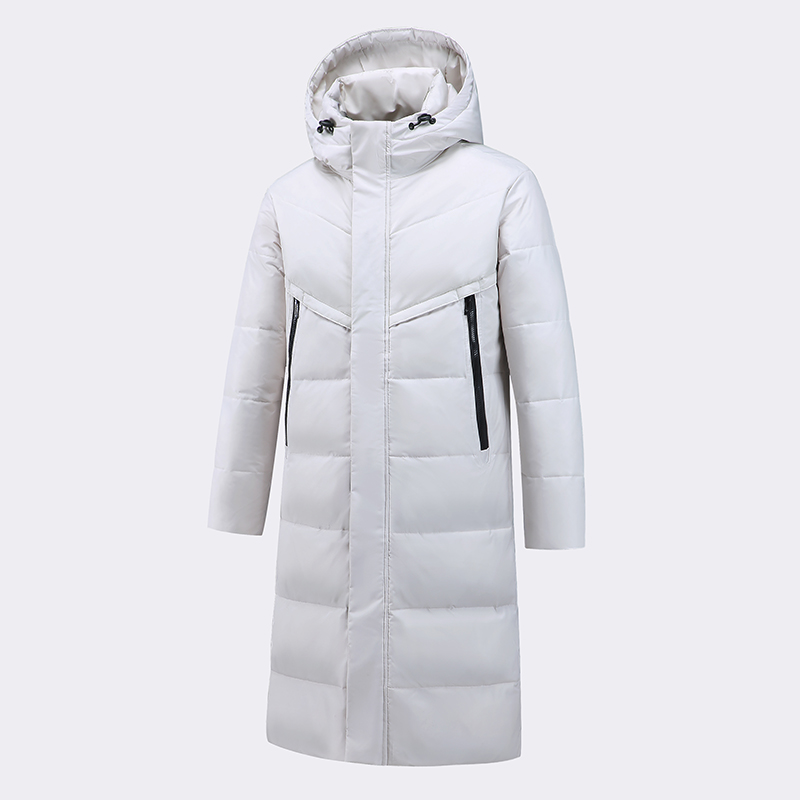 户外长款运动羽绒服822连帽过膝长版羽绒服光版羽绒服YR9855P100，男装羽绒服，星座1410（原1902A）