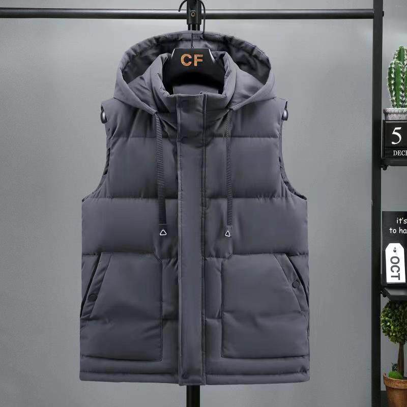 新秋冬羽绒棉马甲内搭加厚保暖大码马夹时尚潮牌棉服外套MJ828P60,男装棉衣,星座1410（原1902A）