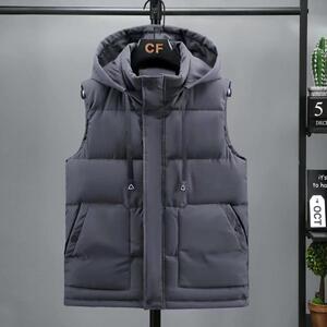 新秋冬羽绒棉马甲内搭加厚保暖大码马夹时尚潮牌棉服外套MJ828P60图片