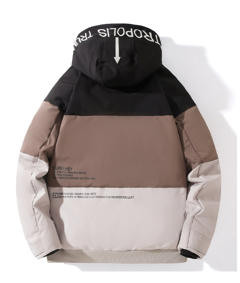羽绒服男女同款短款加厚冬新款连帽外套户外情侣工装YR9801P100,男装羽绒服,星座1410（原1902A）