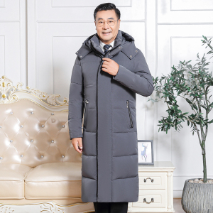 羽绒服男女情中老年长款过膝加厚保暖冬季防风加厚外套YR098P115