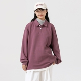 情侣装春秋条纹情侣港风双珠地棉卫衣男女翻领POLO衫WY2389P48，男装卫衣，星座1410（原1902A）
