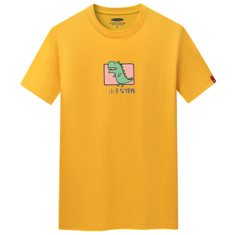 夏季男士短袖t恤潮流青春宽松纯棉衣服新款男装DT2057-小怪物-P15,男装T恤,星座1410（原1902A）