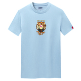 夏季男士短袖t恤潮流潮牌宽松纯棉衣服新款男装DT2017-老虎眼-P15，男装T恤，星座1410（原1902A）
