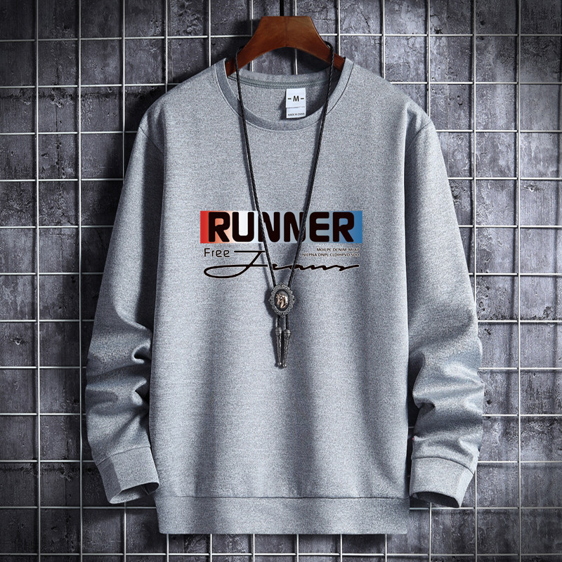 秋卫衣男圆领韩版嘻哈运动外套ins港风上衣潮WY9258-RUNNER-P25,男装卫衣,星座1410（原1902A）