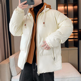 假两件棉衣男士冬季加厚潮牌连帽外套情侣仿丝棉衣服MY28188P100，男装棉衣，星座1410（原1902A）
