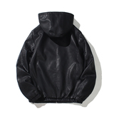 跨境外贸男士外套春秋款皮衣夹克男装PU皮机车服连帽皮衣PY609P68，男装夹克，星座1410（原1902A）