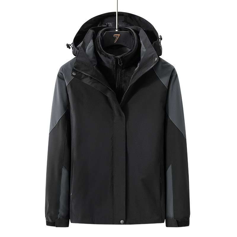 秋冬男女夹克户外三合一情侣冲锋衣可拆卸两件套登山服CF9988P100,男装夹克,星座1410（原1902A）