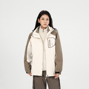 秋冬男女款夹克户外三合一冲锋衣可拆卸两件套登山服CF1898S P100图片