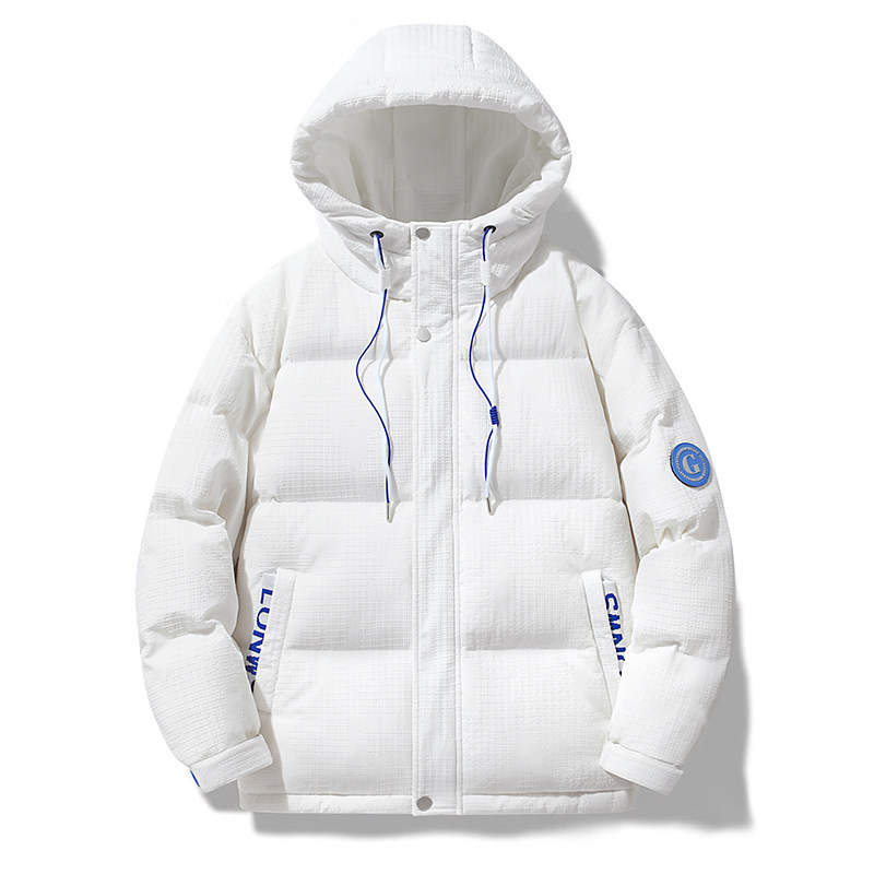 冬季潮羽绒服男女情侣纯色加厚保暖白鸭绒连帽外套YR2581P130,男装羽绒服,星座1410（原1902A）