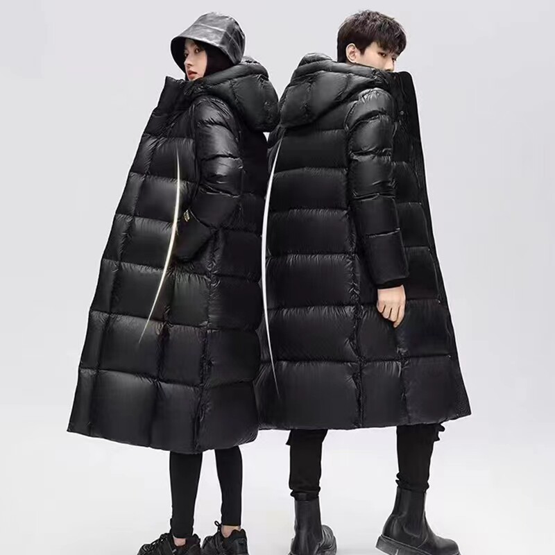 682跨境长款二开3580白鸭绒3128外套冬黑金羽绒服男女YR9834P110,男装羽绒服,星座1410（原1902A）